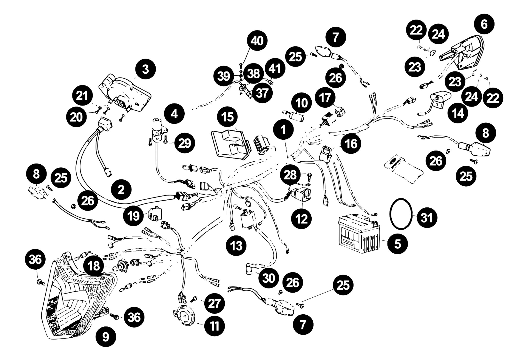 Image of Rieju RS3 Ersatzteile Elektrik Euro 4 Naked