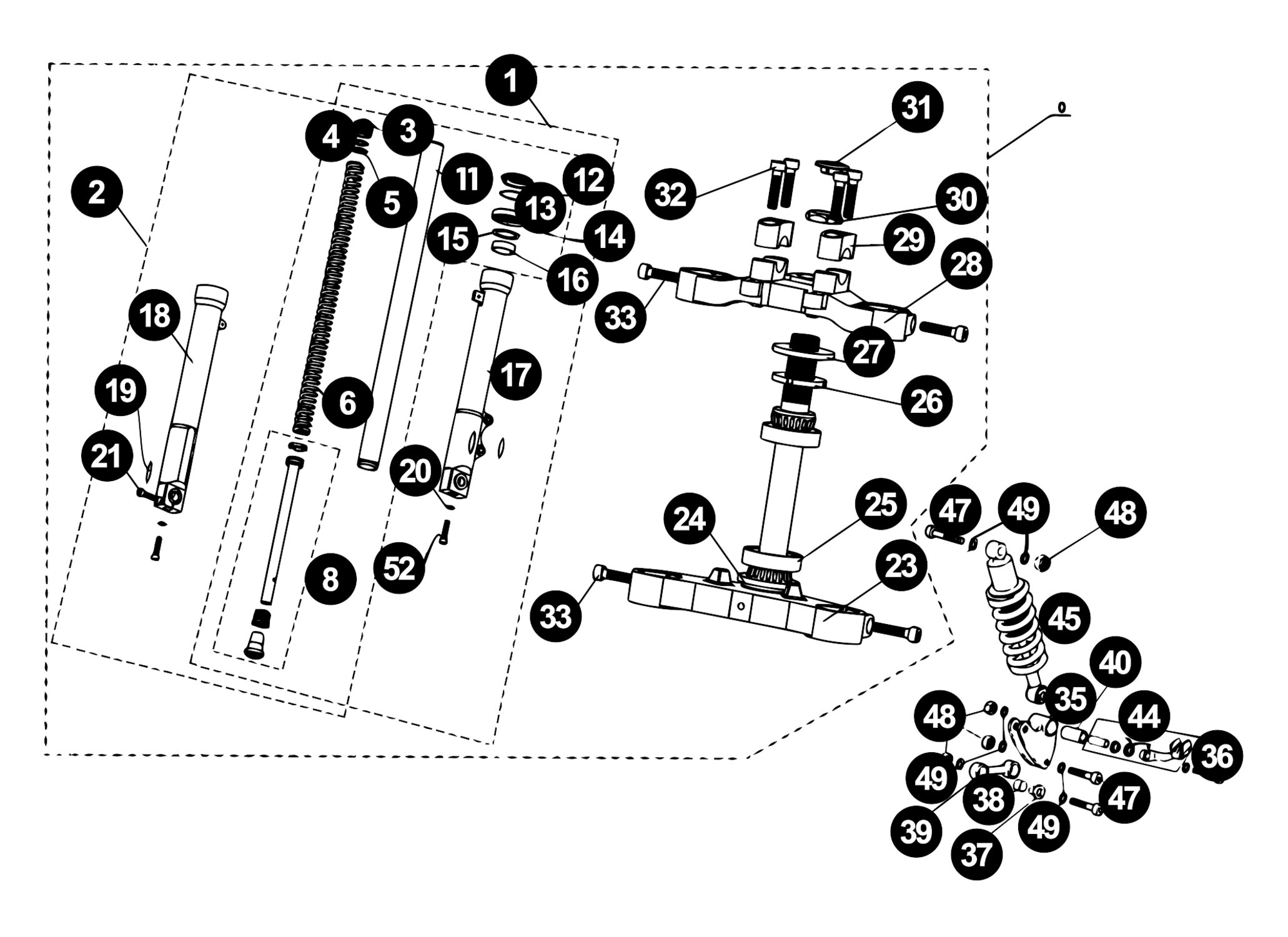 Image of Rieju Spike Ersatzteile Gabel / Stossdämpfer 2