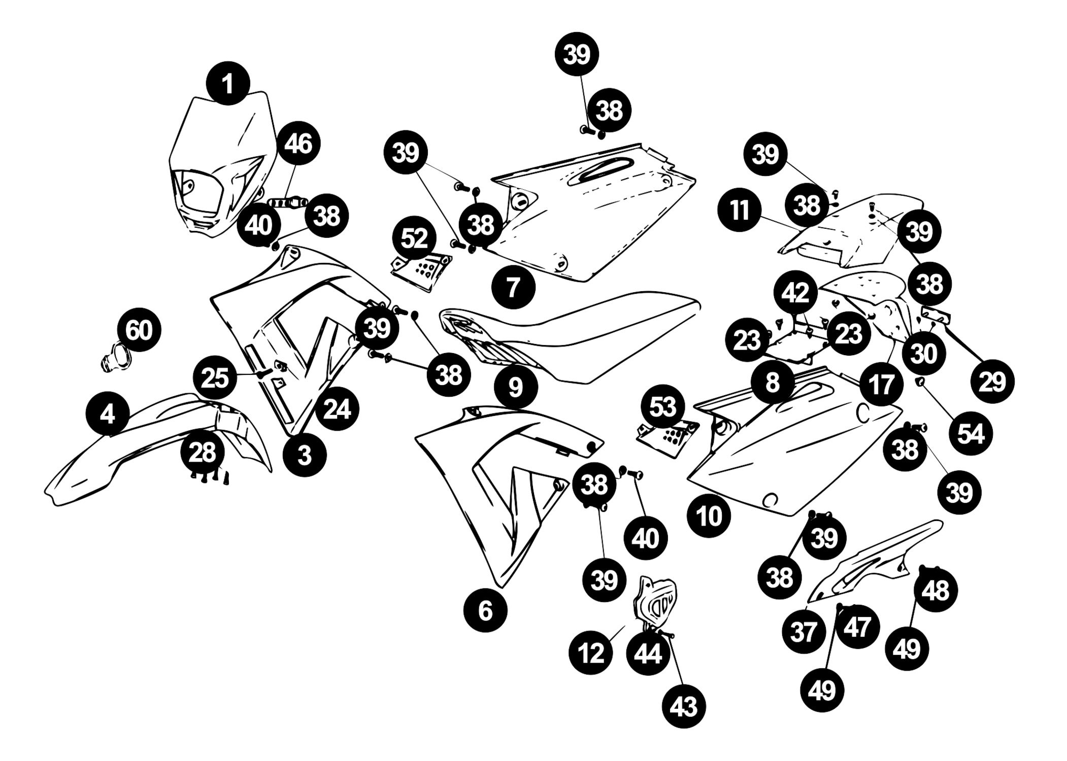 Image of Rieju Spike Ersatzteile Verkleidung