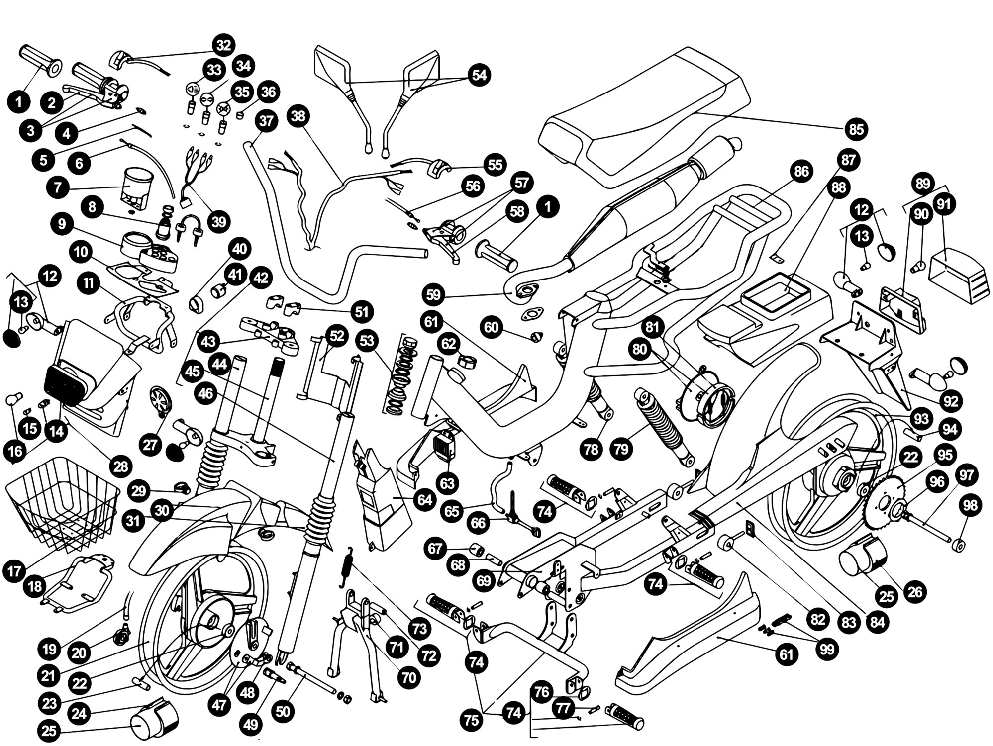 Image of Beta Cyclo Ersatzteile Rahmen