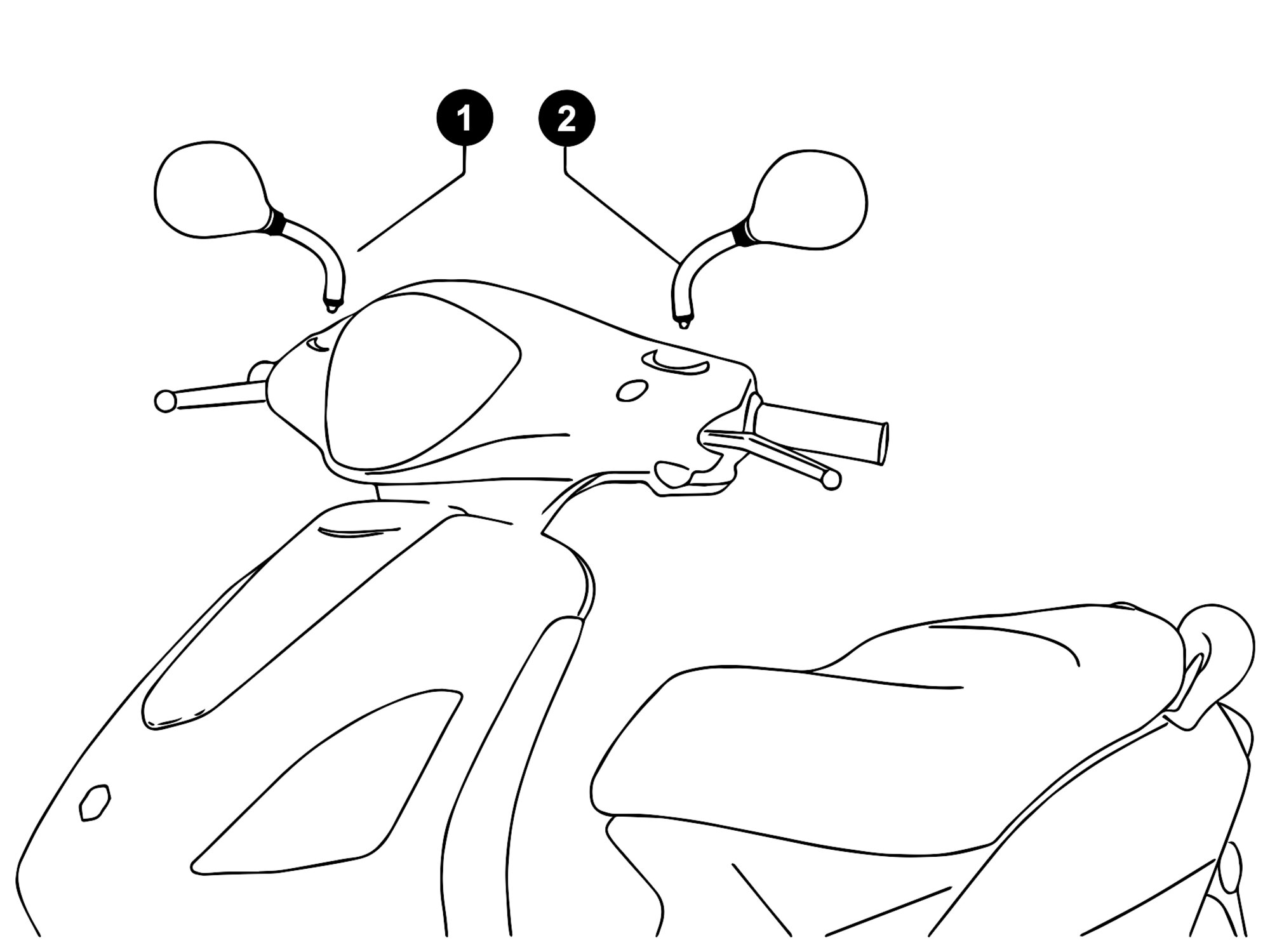 Image of Piaggio Fly '12 - '15 Ersatzteile Spiegel