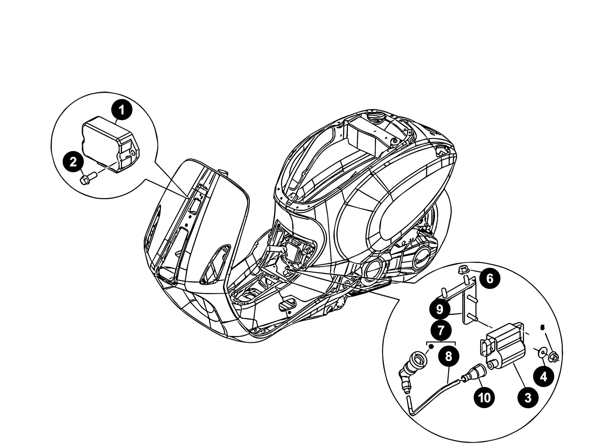 Image of Vespa LX 50 Ersatzteile Spannungsregler / CDI 2-Takt