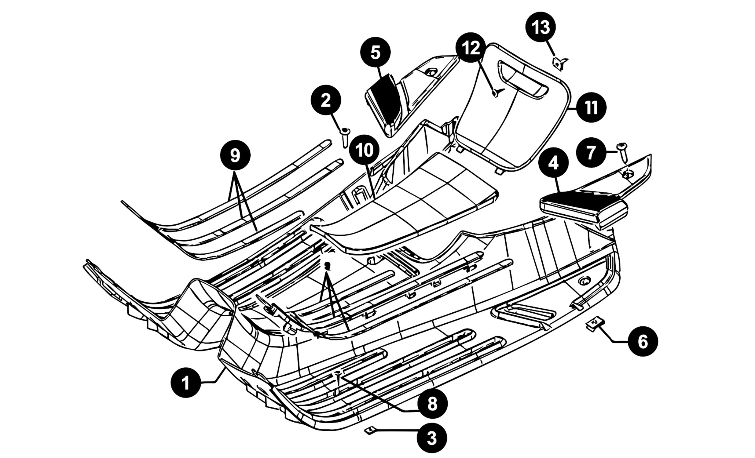 Image of Vespa LX 50 Ersatzteile Trittbrett