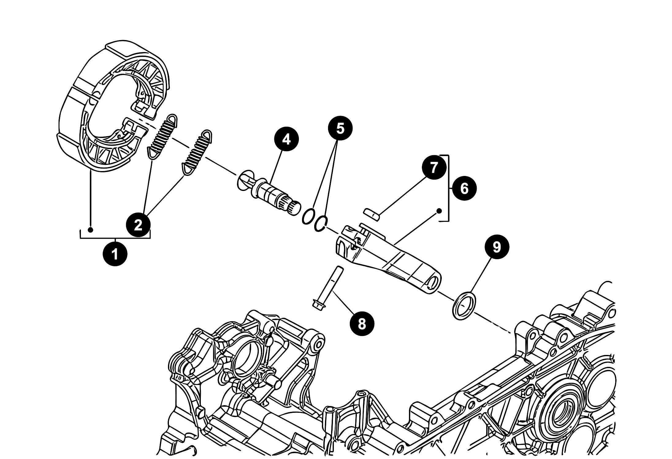 Image of Vespa Primavera 50 Ersatzteile Hinterbremse
