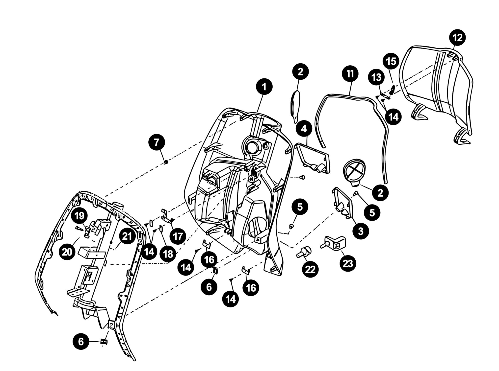 Image of Vespa Primavera 50 Ersatzteile Beinschild / Handschuhfach