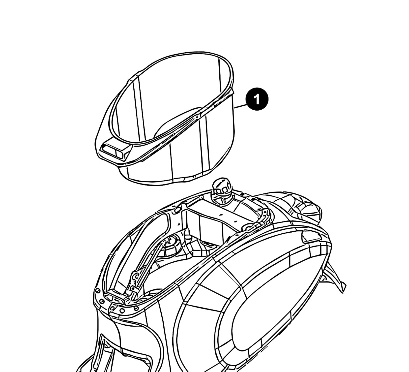 Image of Vespa Primavera 50 Ersatzteile Helmfach
