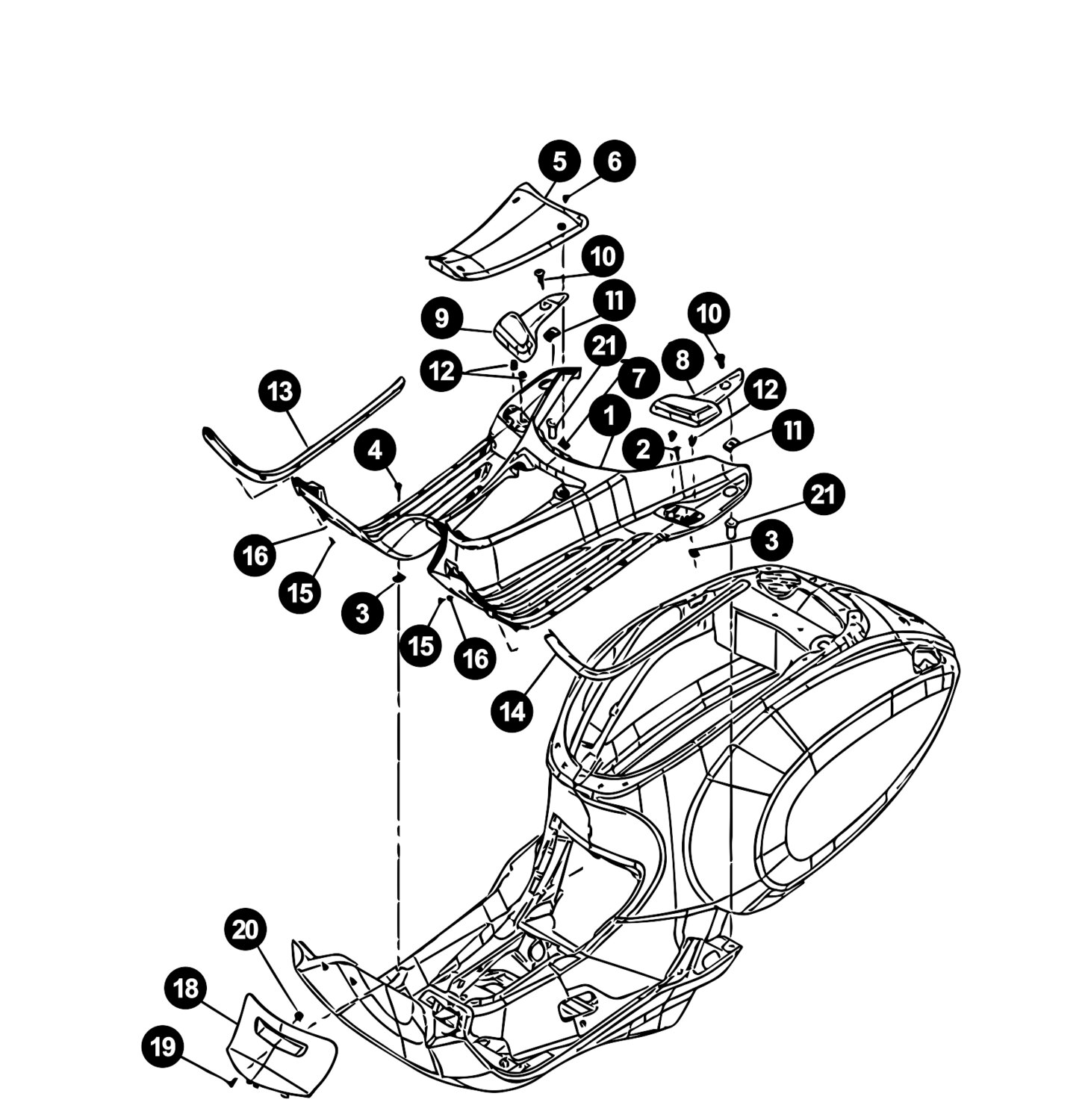 Image of Vespa Primavera 50 Ersatzteile Trittbrett