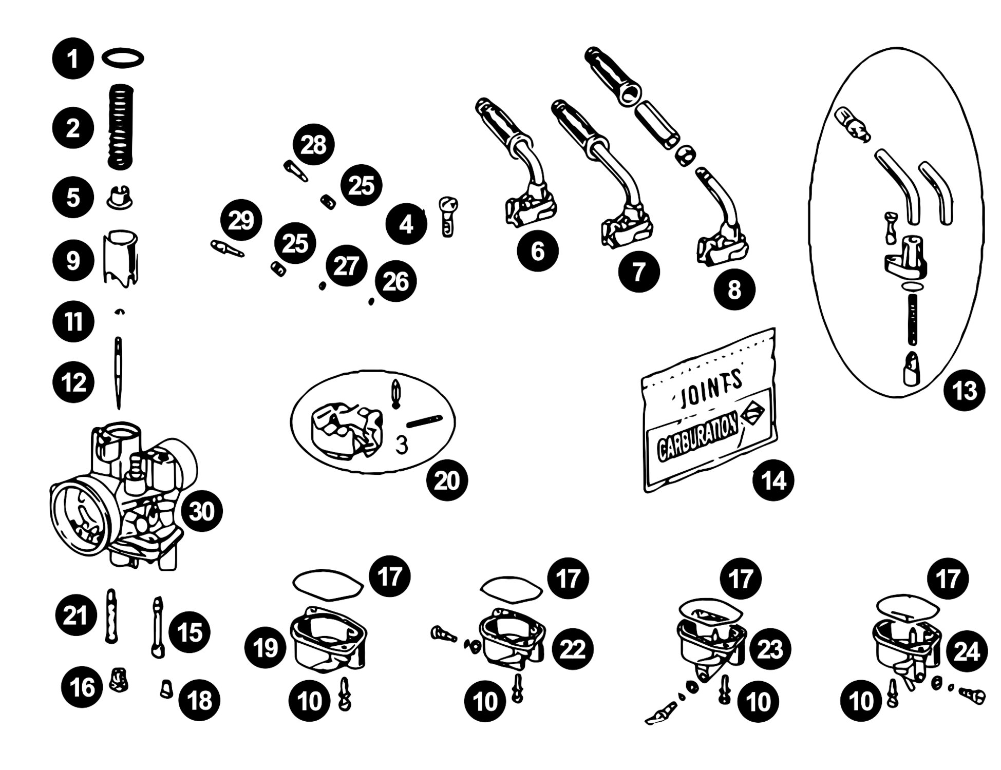 Image of Ersatzteile Vergaser Typ PHBN