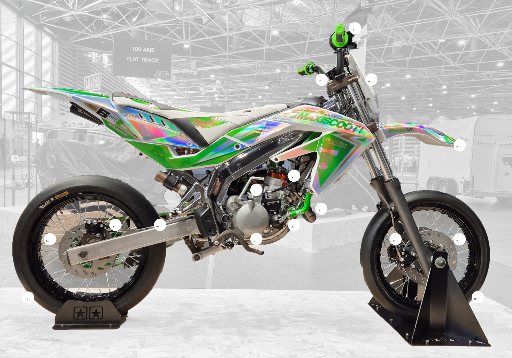 Image of Derbi Senda "SX" Stage6 R/T 95cc Tuned by Maxiscoot