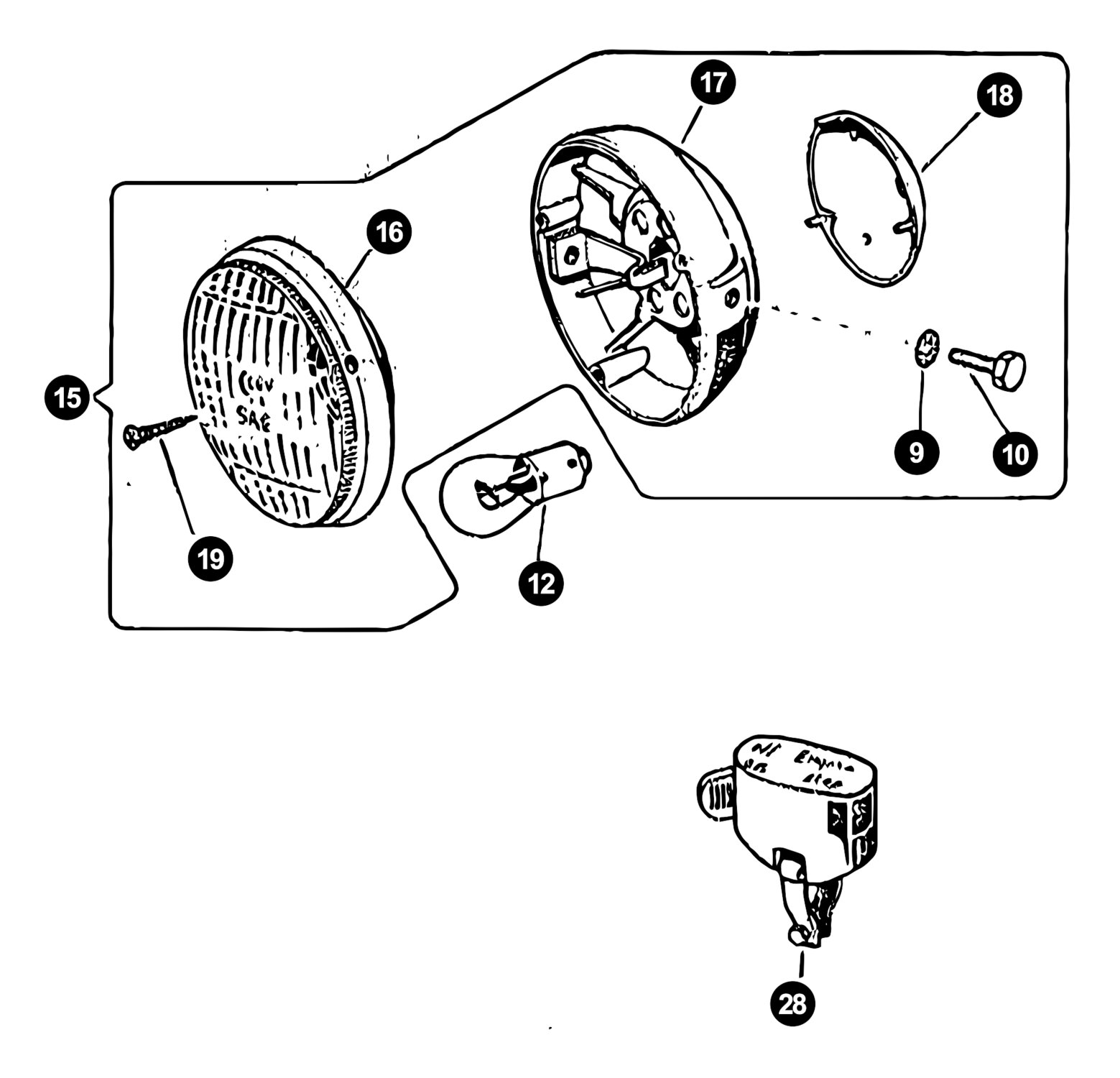 Image of Puch Maxi Ersatzteile Scheinwerfer