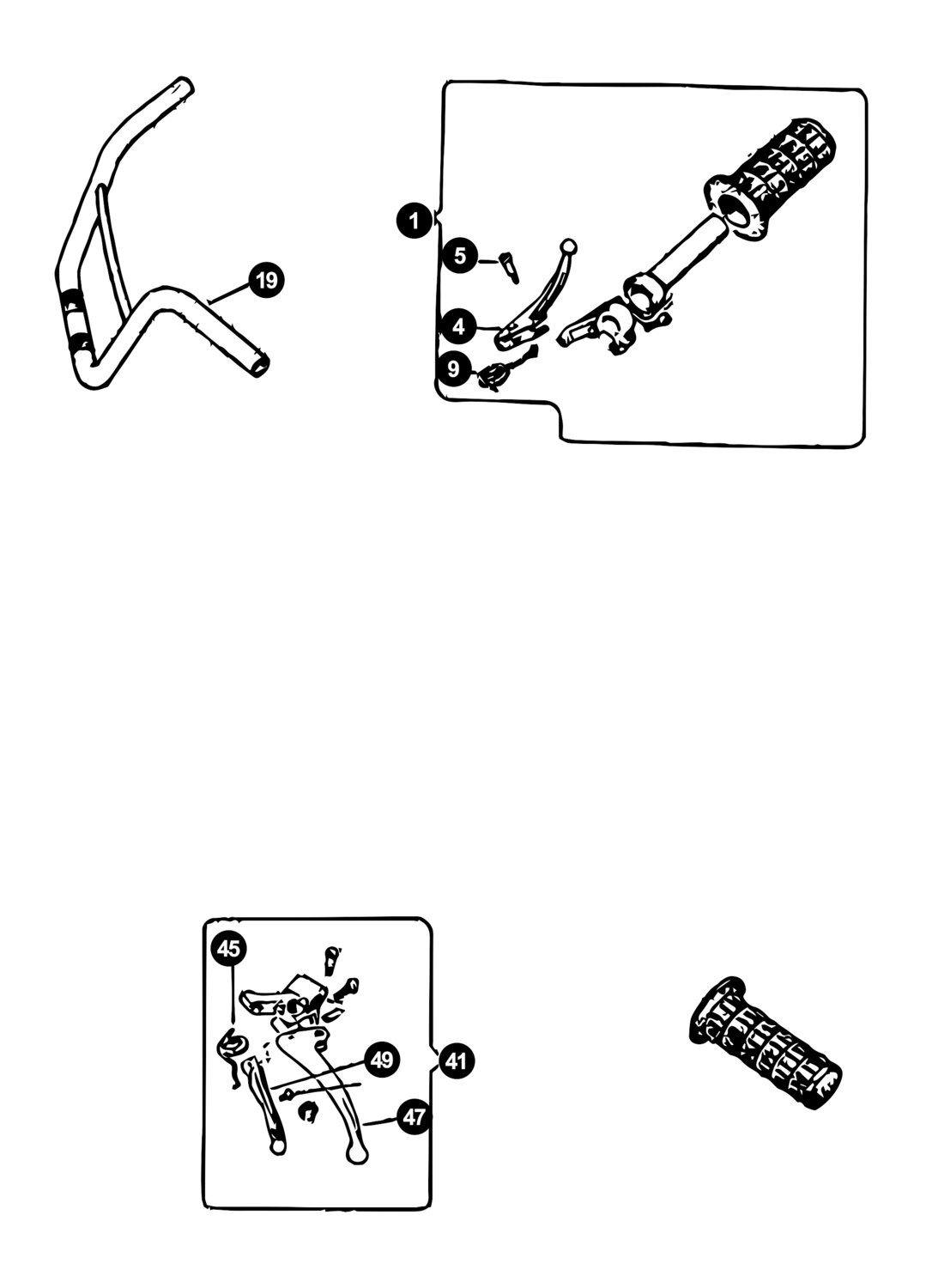 Image of Puch Maxi Ersatzteile Lenker / Armaturen