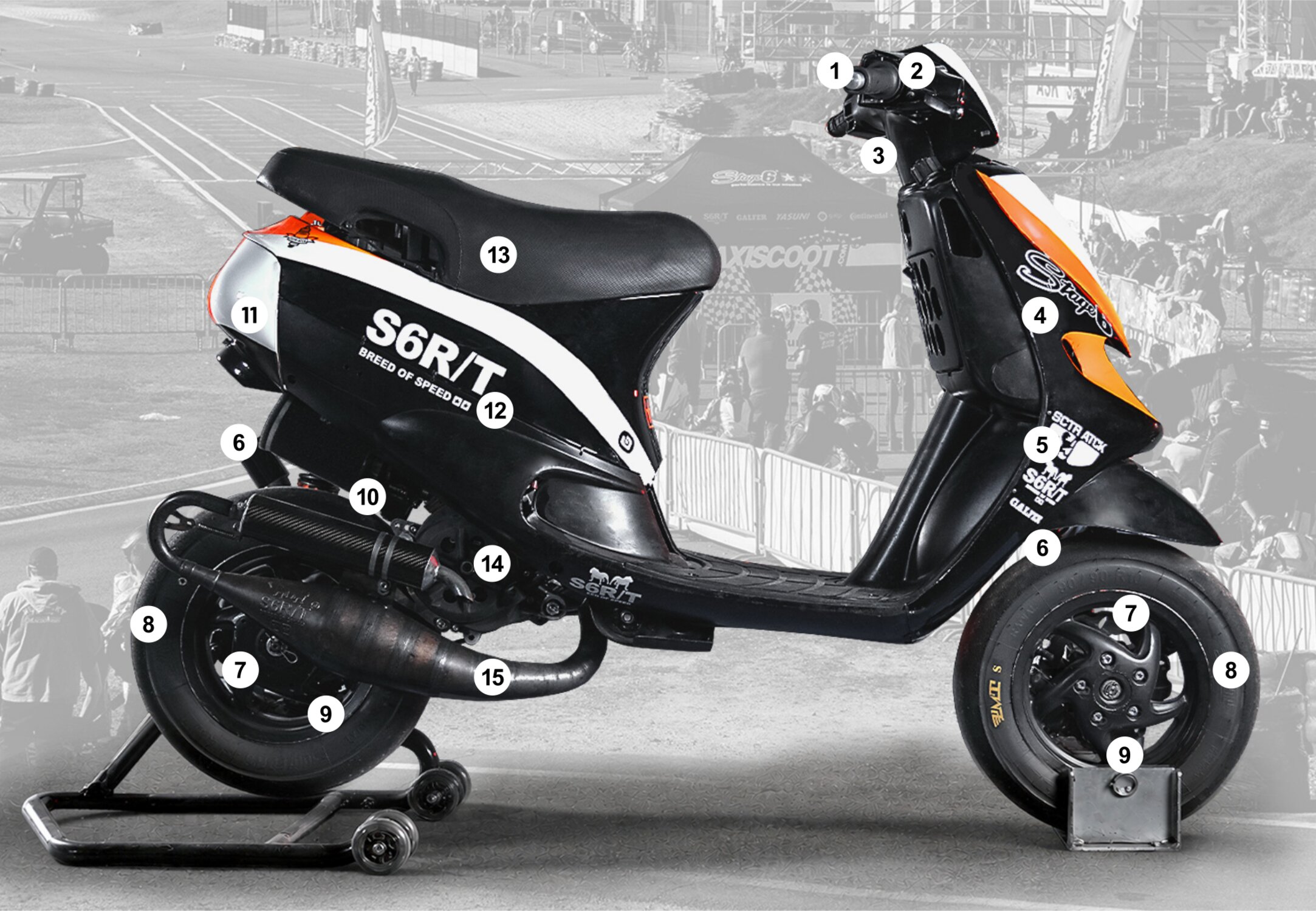 Image of Piaggio Zip SP1 Stage6 R/T 70ccm