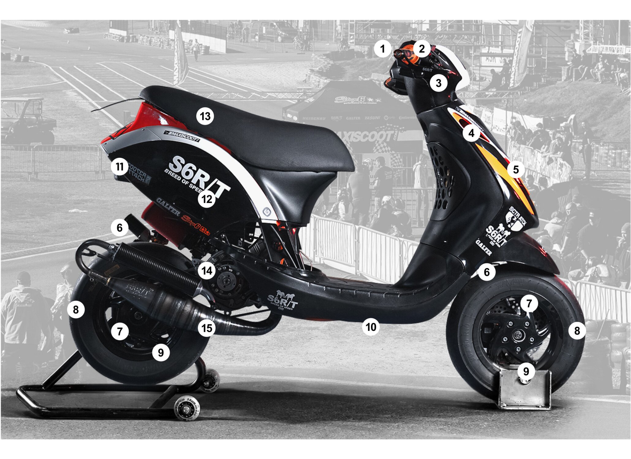 Image of Piaggio Zip SP2 Stage6 R/T 95ccm