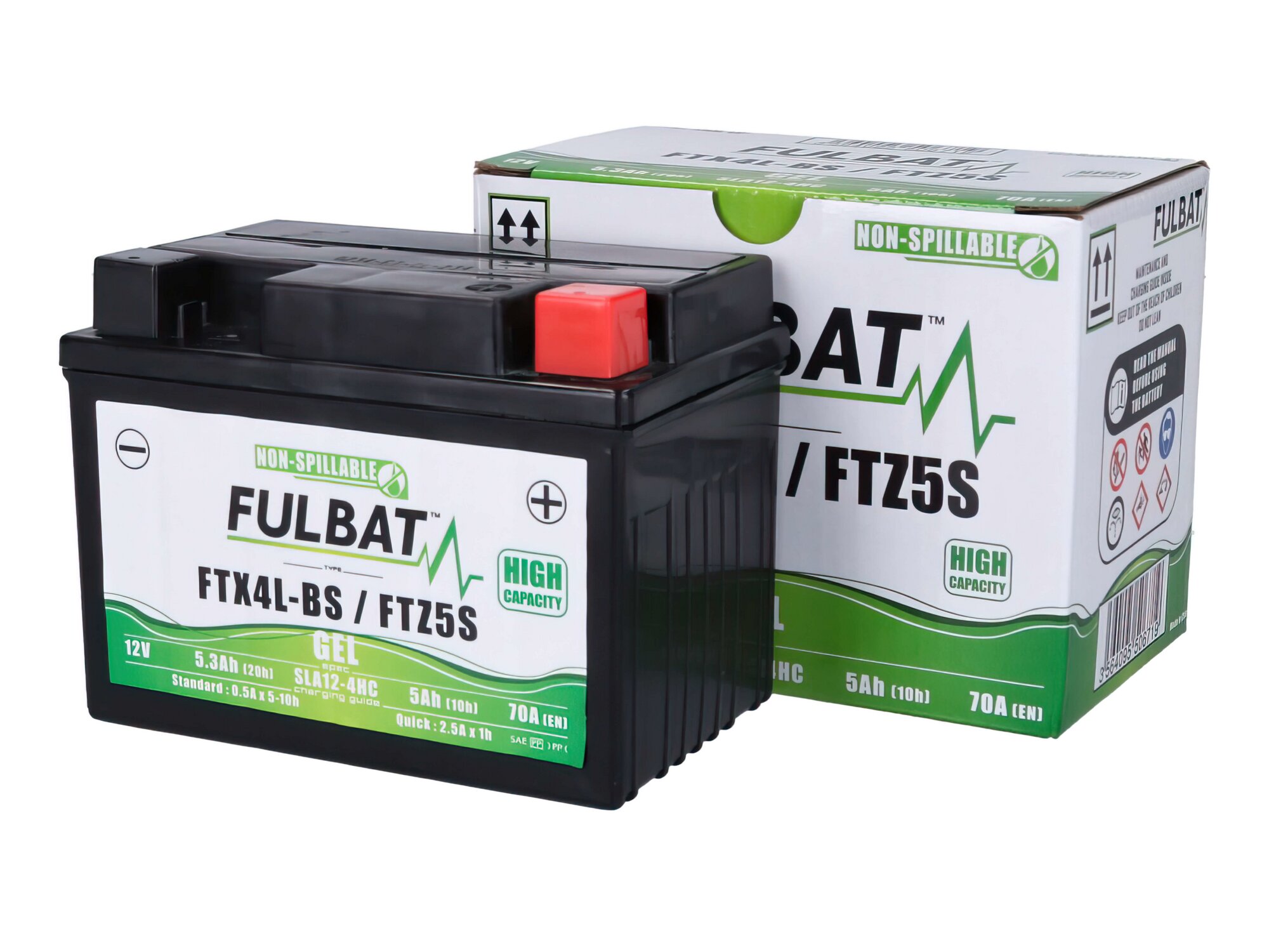 Image of Batterie SLA Fulbat FTX4L-BS / FTZ5S