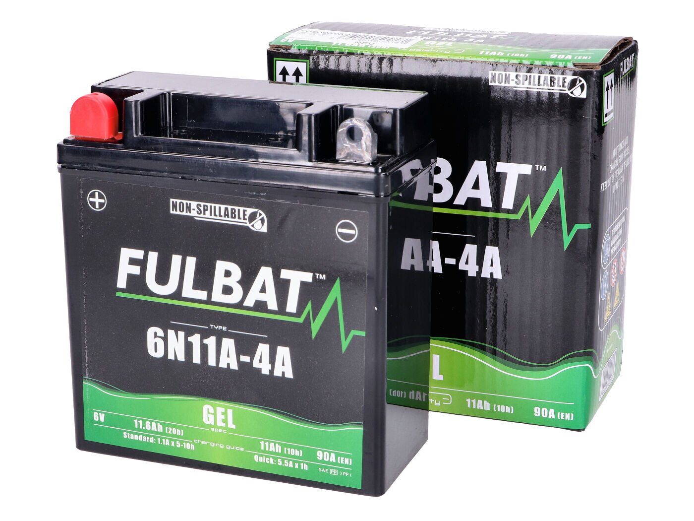 Image of Batterie Gel Fulbat 6N11A-4A 6V 11Ah