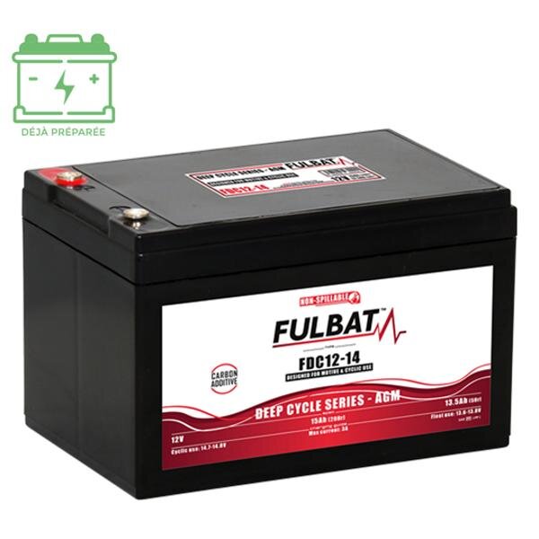 Image of Batterie AGM 12V - 13,5Ah Fulbat DC12-14