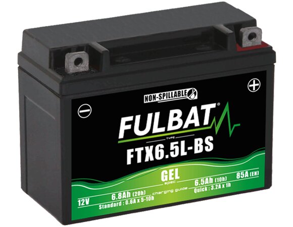 Image of Batterie Gel 12V - 6,5Ah Fulbat FTX6.5L-BS