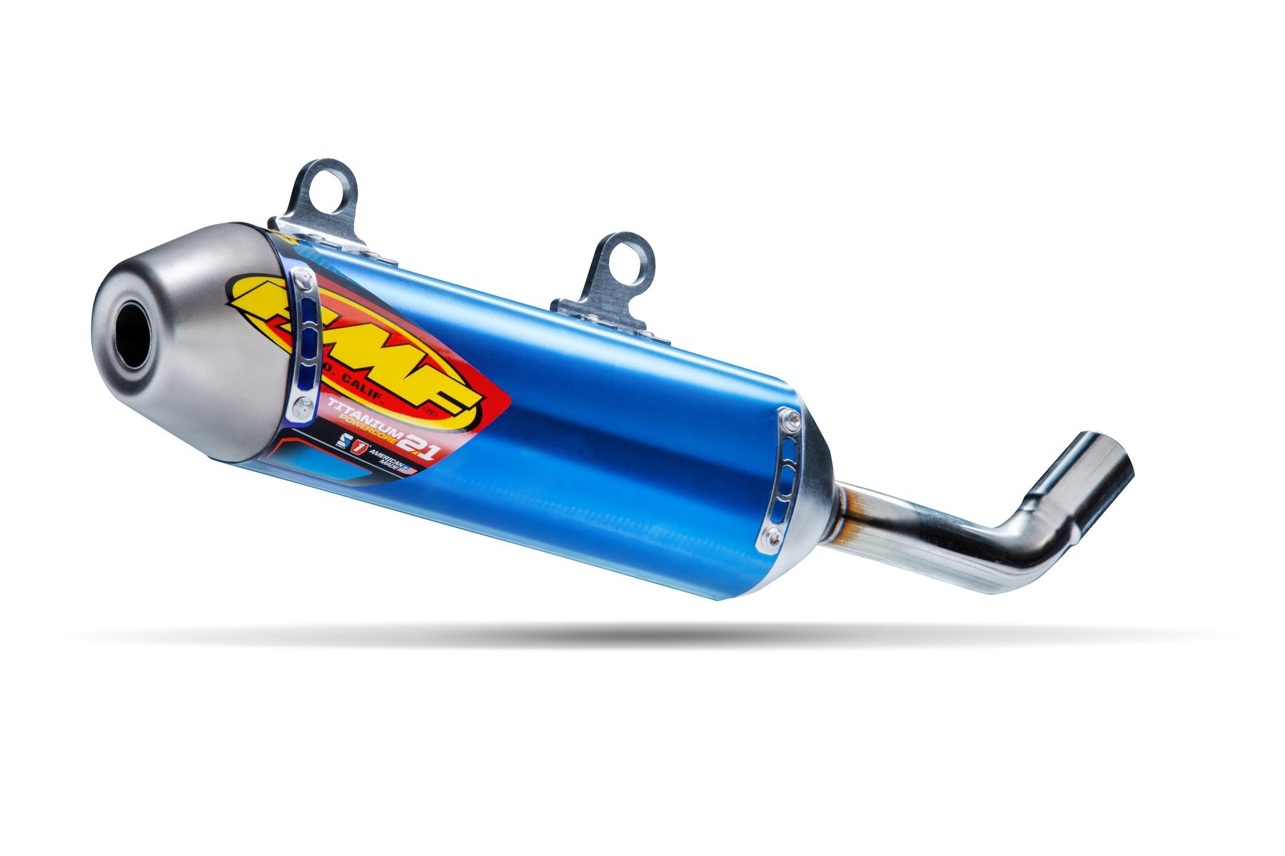 Image of Endschalldämpfer FMF Powercore 2.1 titan YZ 125 2005-2021