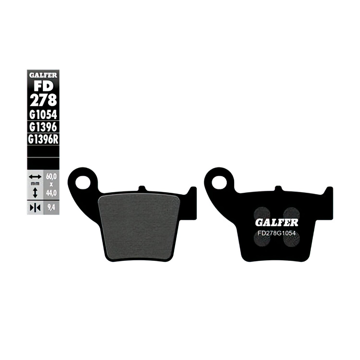 Image of Bremsbeläge Galfer halbmetallisch hinten Honda CR / CRF