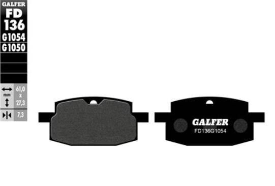 Image of Bremsbeläge Galfer halbmetallisch Peugeot V-Clic