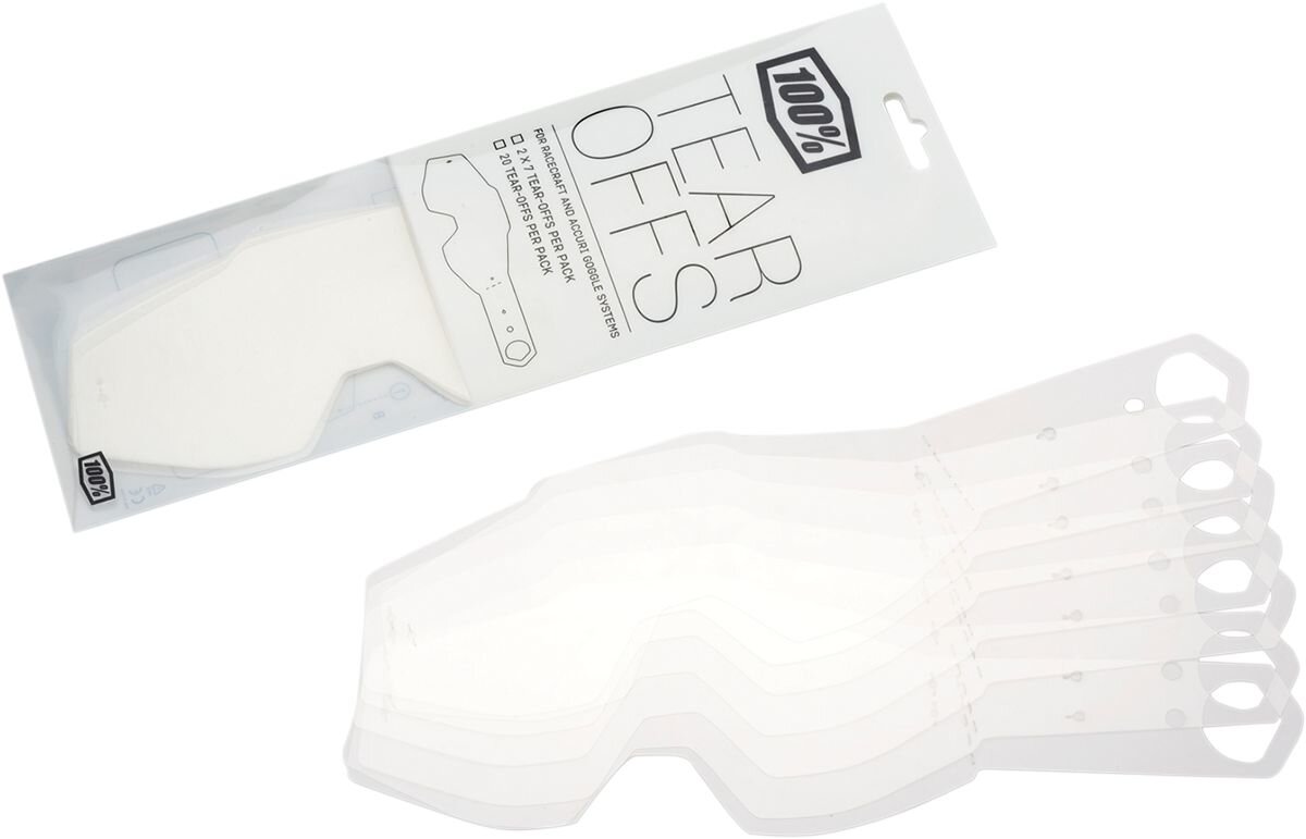 Image of Tear Offs laminiert 100% Strata / Accuri / Racecraft 1