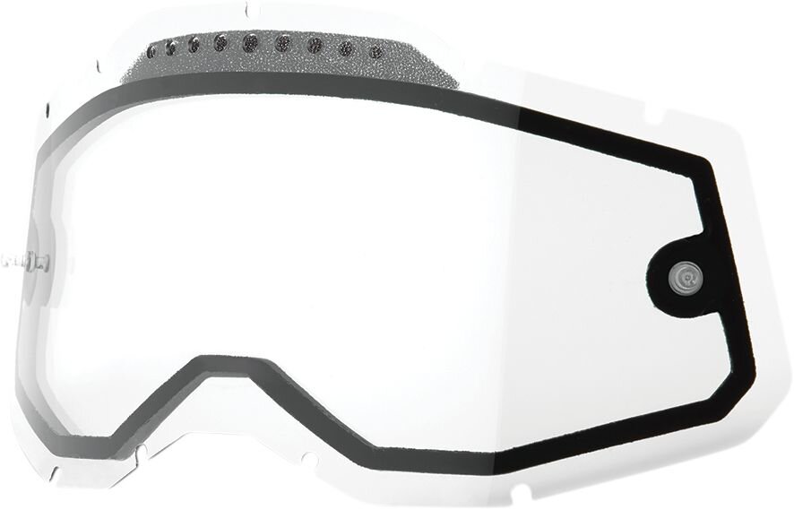 Image of Ersatzglas doppelt 100% Racecraft 2 / Accuri 2 / Strata 2 belüftet klar