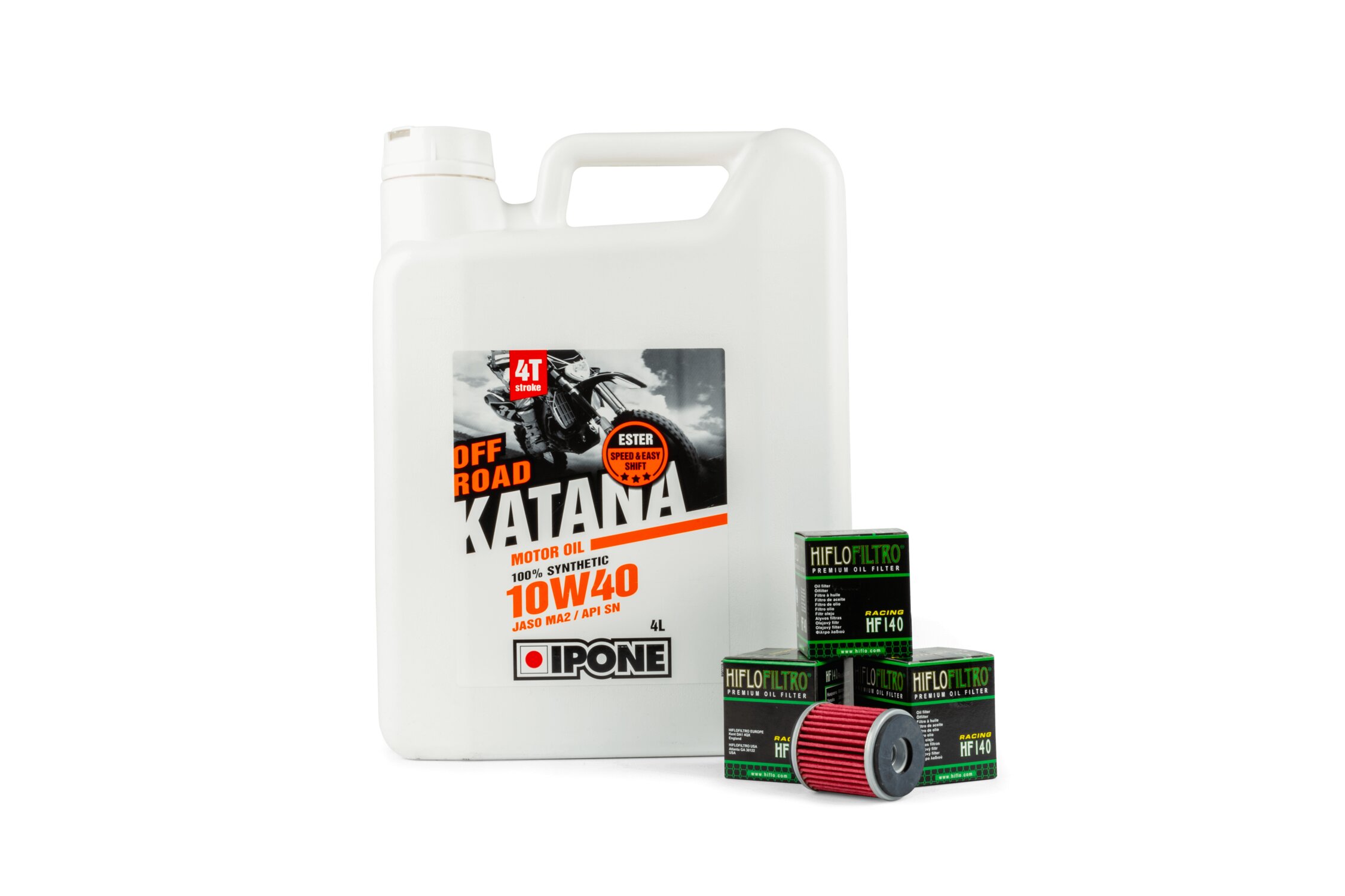 Image of Ölwechsel Service Kit (3 Filter) Ipone 10W40 YZF 250 / 450