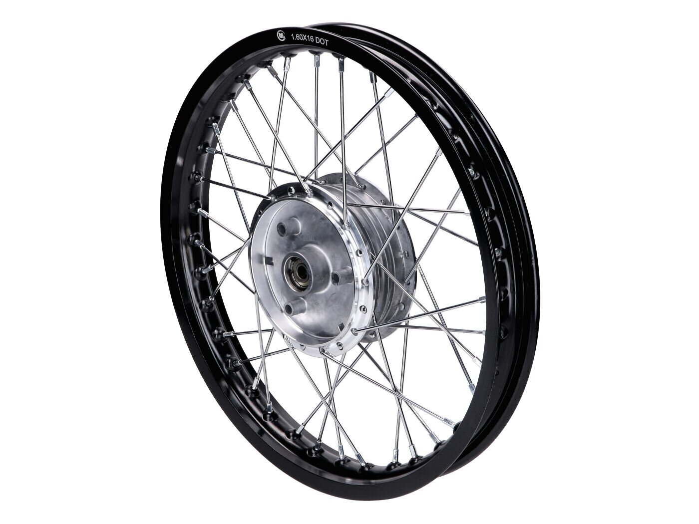 Image of Speichenrad 1,60 x 16 " Alu schwarz Simson