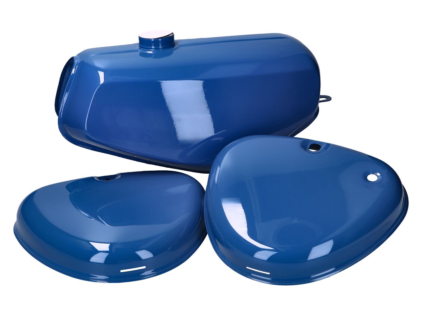 Image of Benzintank und Seitendeckel Set blau Simson S50 / S51 / S70