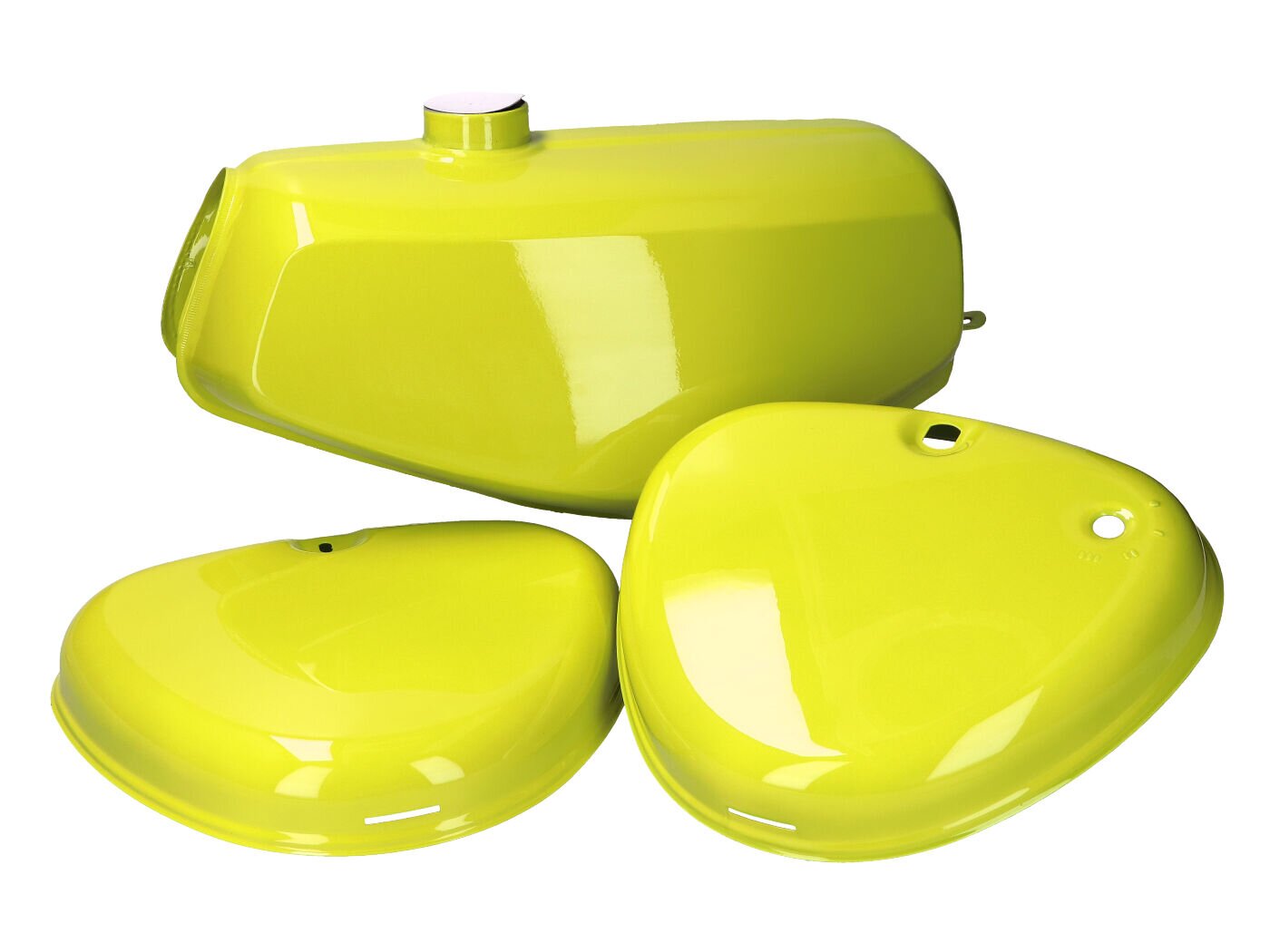 Image of Benzintank und Seitendeckel Set rapsgelb Simson S50 / S51 / S70