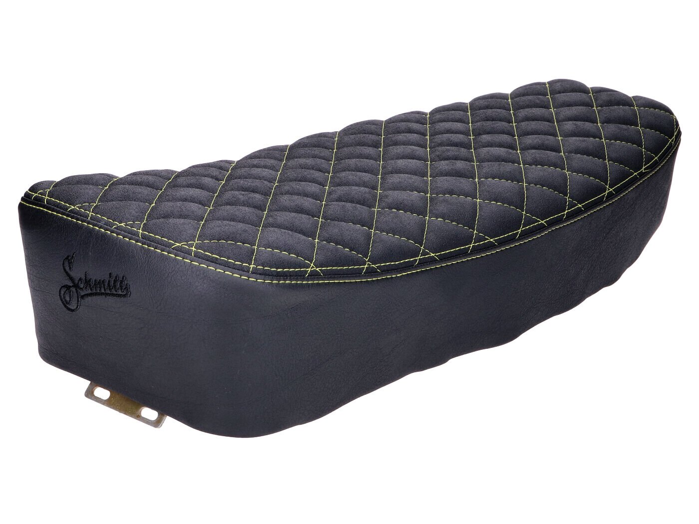 Image of Sitzbank Schmitt gesteppt schwarz / gelb Simson S50 / S51 / S70
