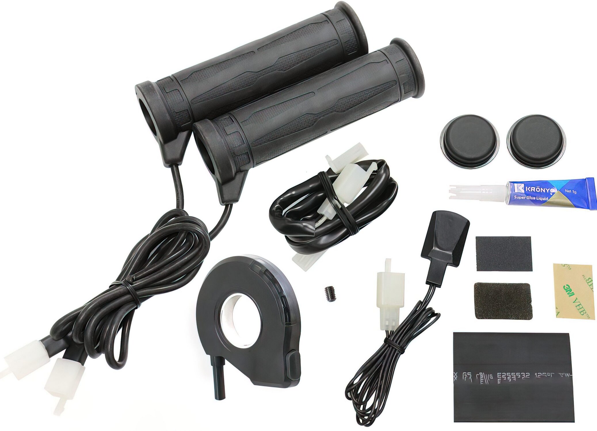 Heizgriffe Koso 7/8" + 7/8" L=130mm mit Daumenheizung
