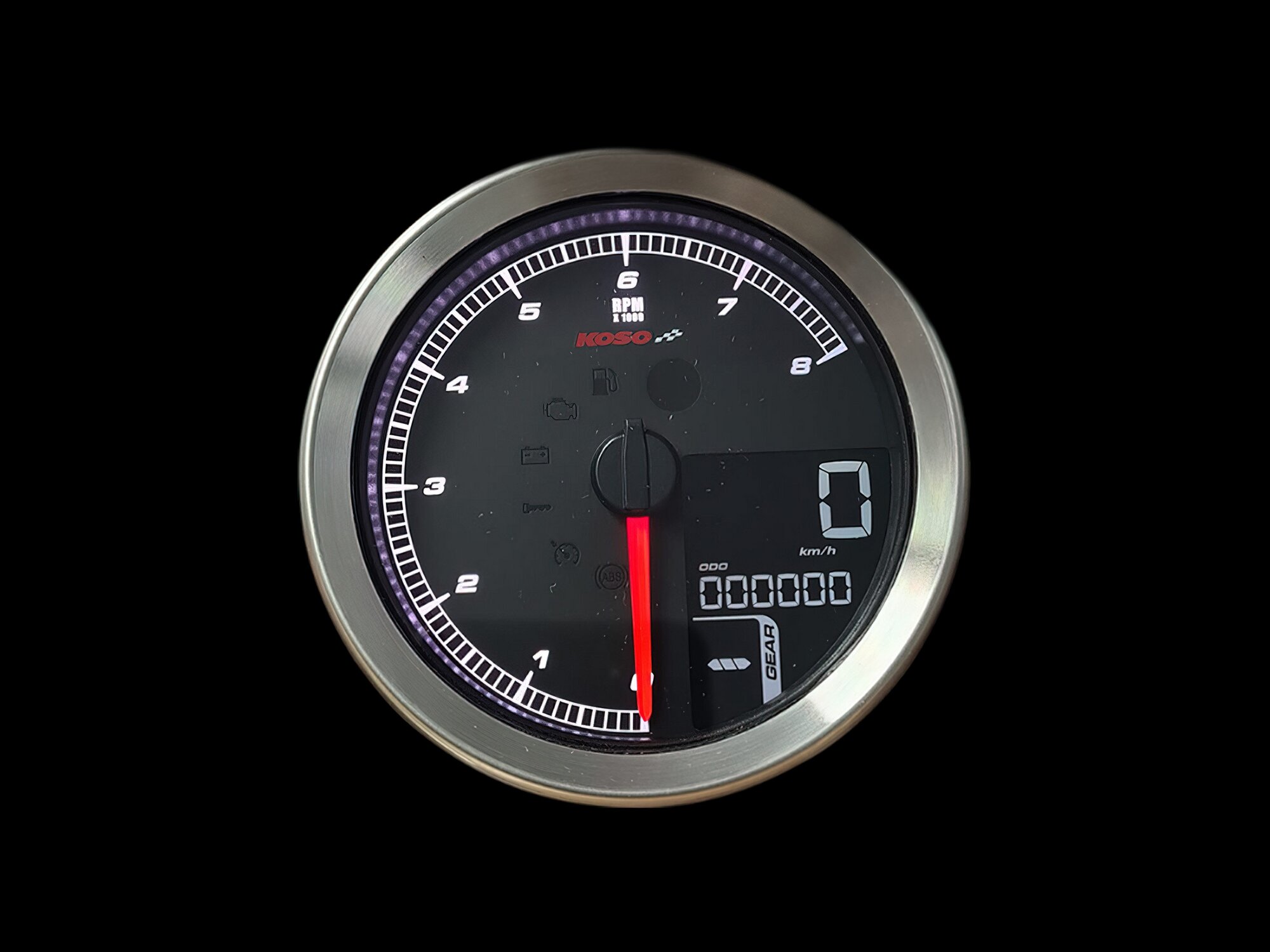 Image of Tachometer Koso chrom Harley Davidson HD / XL-883 / XL-1200 / Dyna / Softail ab 2011