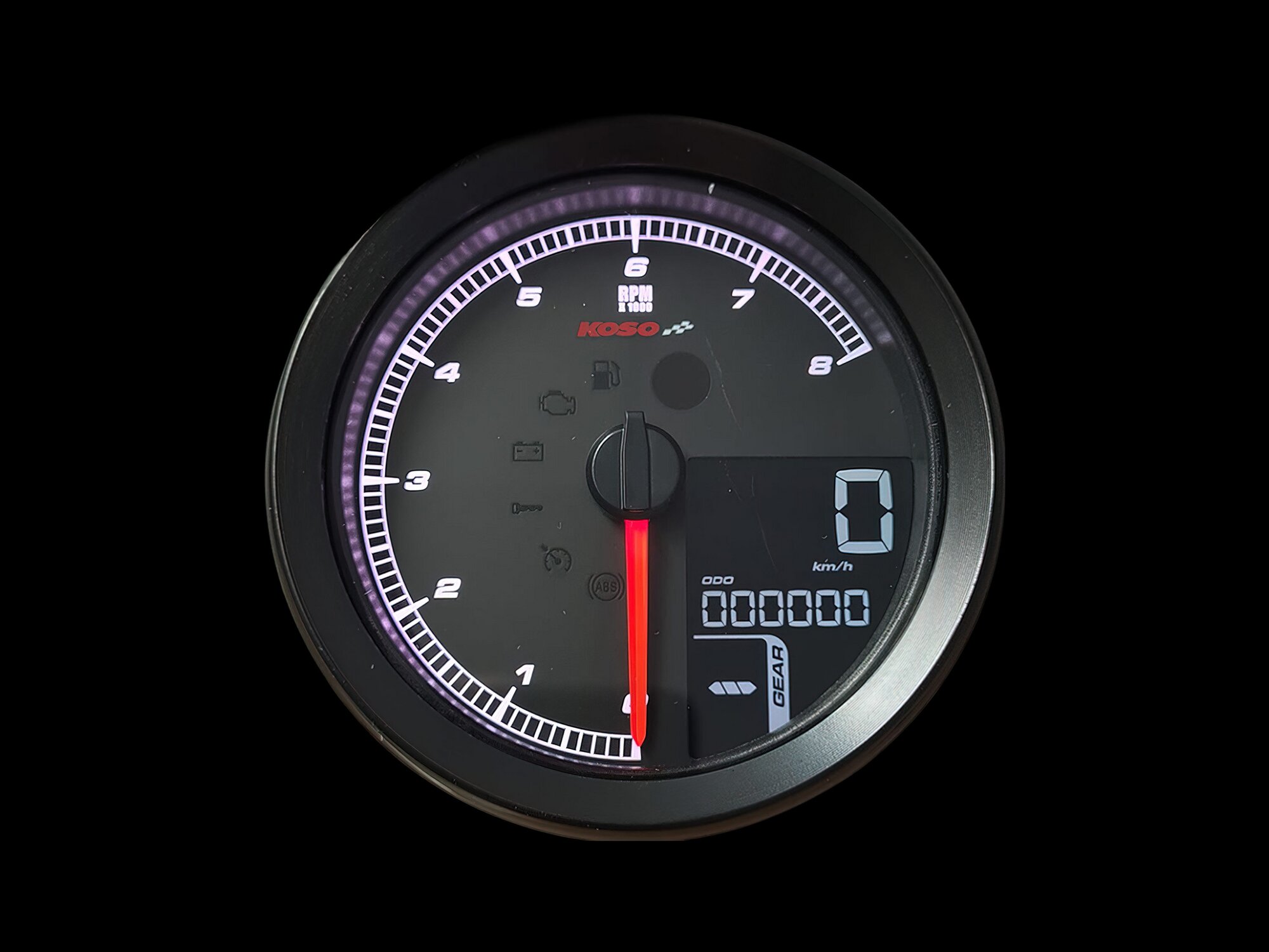 Image of Tachometer Koso schwarz Harley Davidson HD / XL-883 / XL-1200 / Dyna / Softail ab 2011