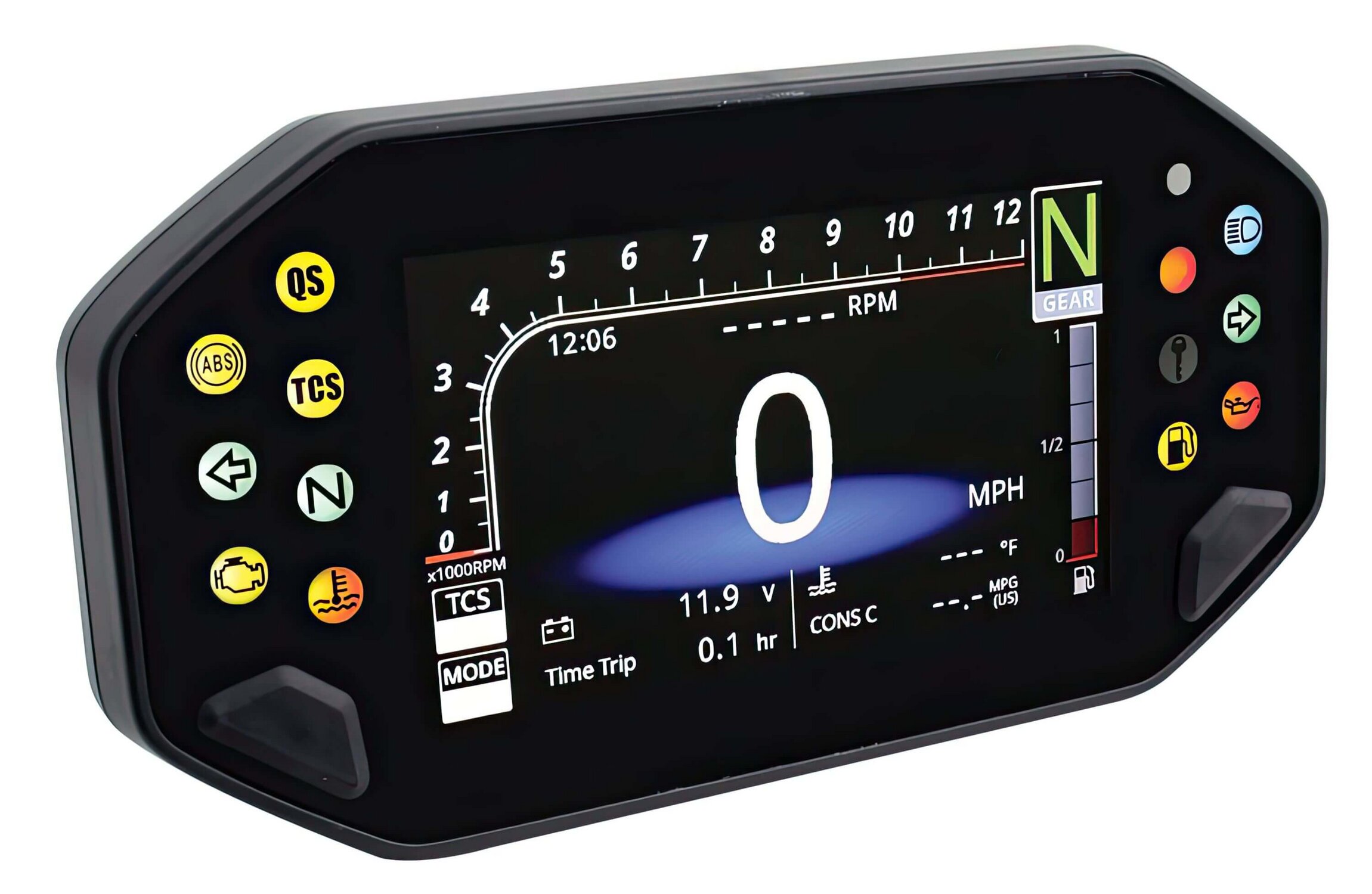 Image of Tachometer Koso RX4 Yamaha MT-07 / MT-09 / XSR 700