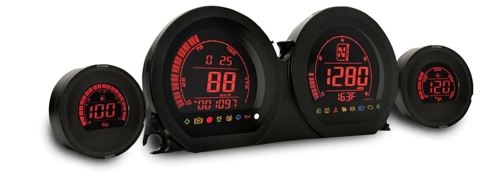 Image of Dashboard / Armaturenbrett Koso HD-06 Harley Davidson® Touring 2014 - 2021 Rot