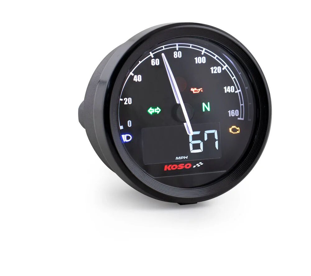 Image of Tachometer Koso D60 TNT-05 bis 160 km/h Schwarz