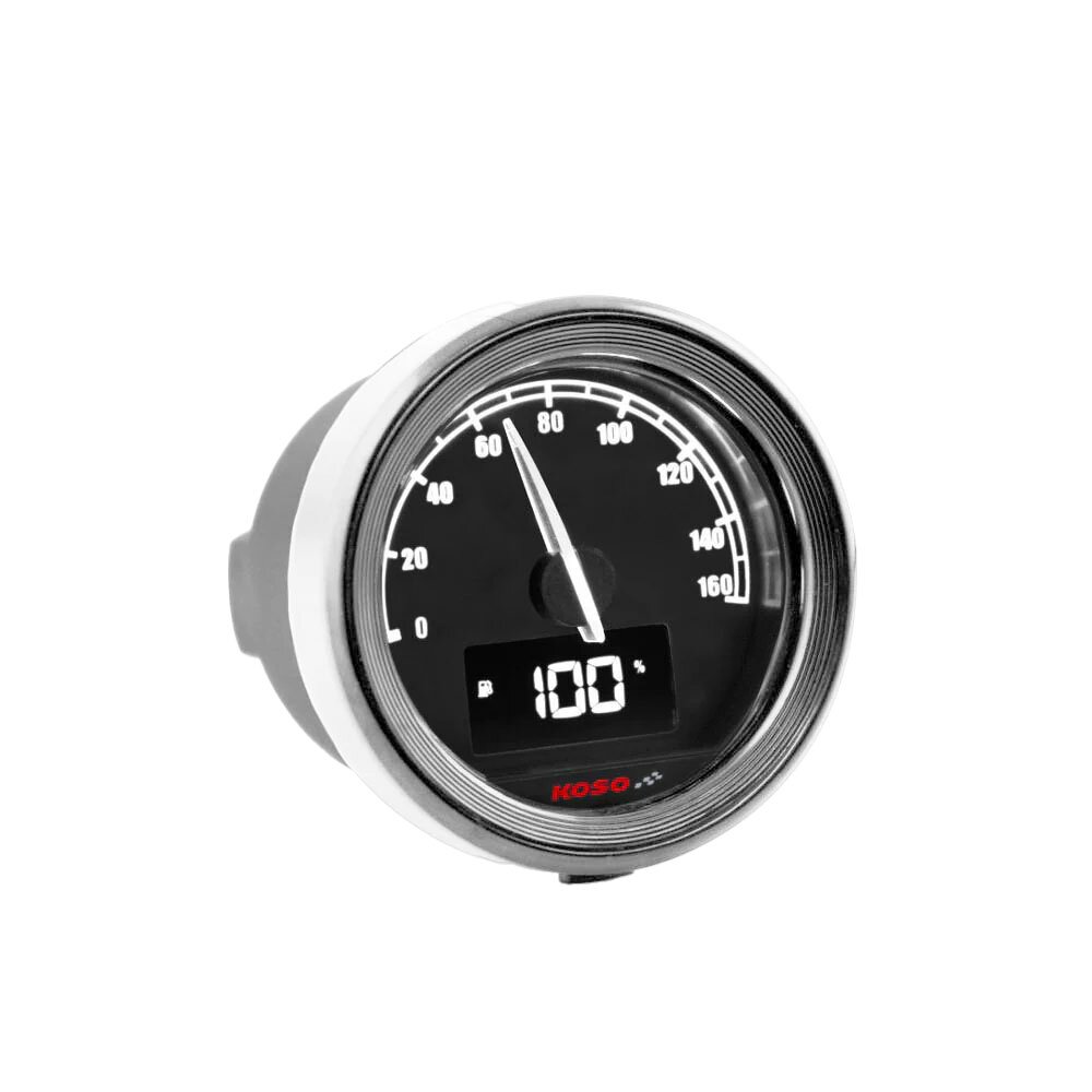 Image of Tachometer Koso D48 TNT-05 bis 160 km/h Schwarz / Chrom