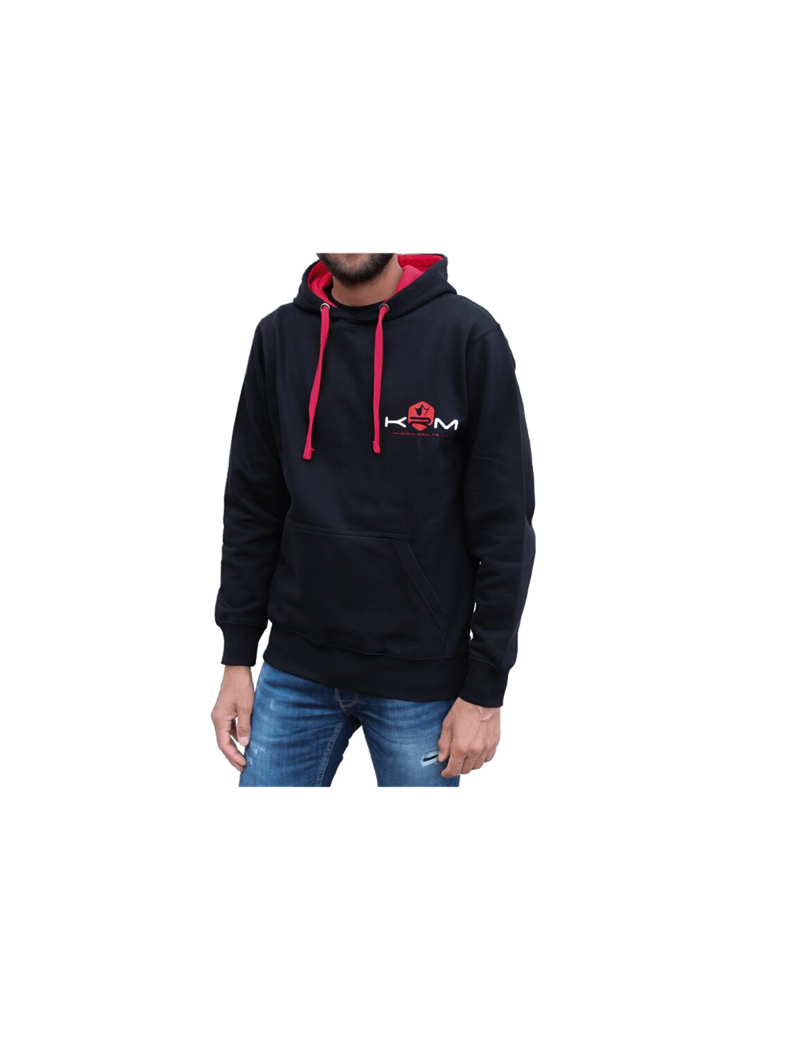 Image of Hoodie schwarz / rot KRM Pro Ride L