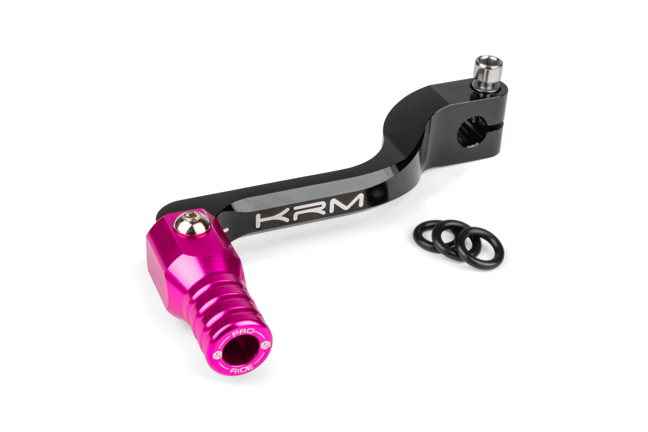 Image of Schalthebel KRM schwarz / pink Derbi