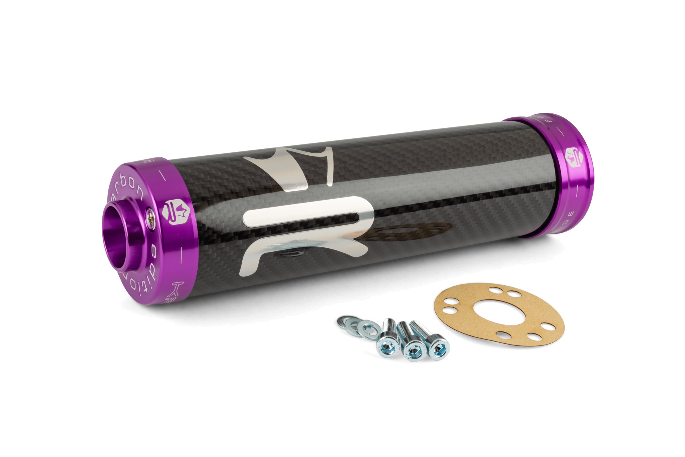 Image of Endschalldämpfer KRM Carbon Hologramm 70-90cc lila