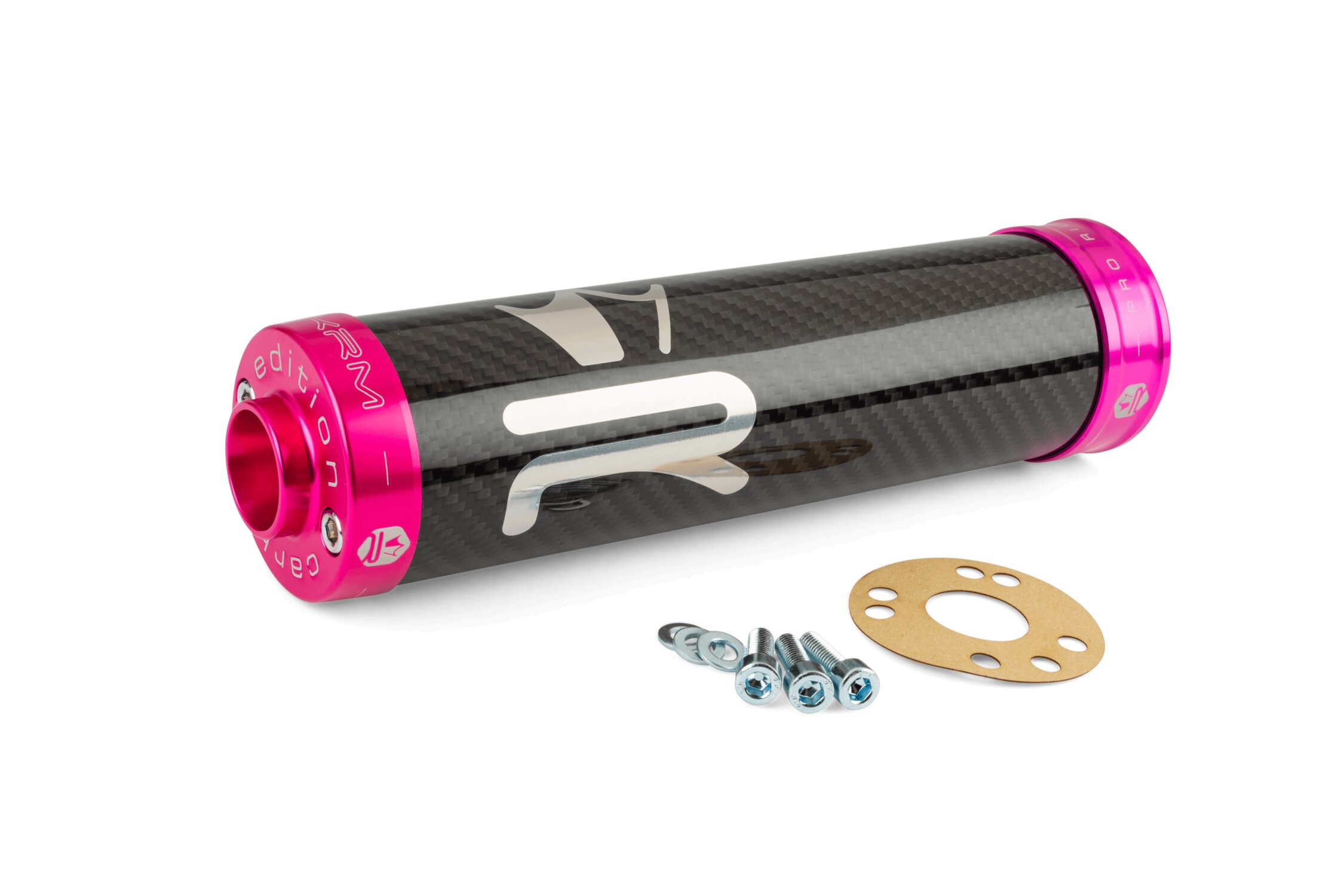 Image of Endschalldämpfer KRM Carbon Hologramm 70-90cc pink