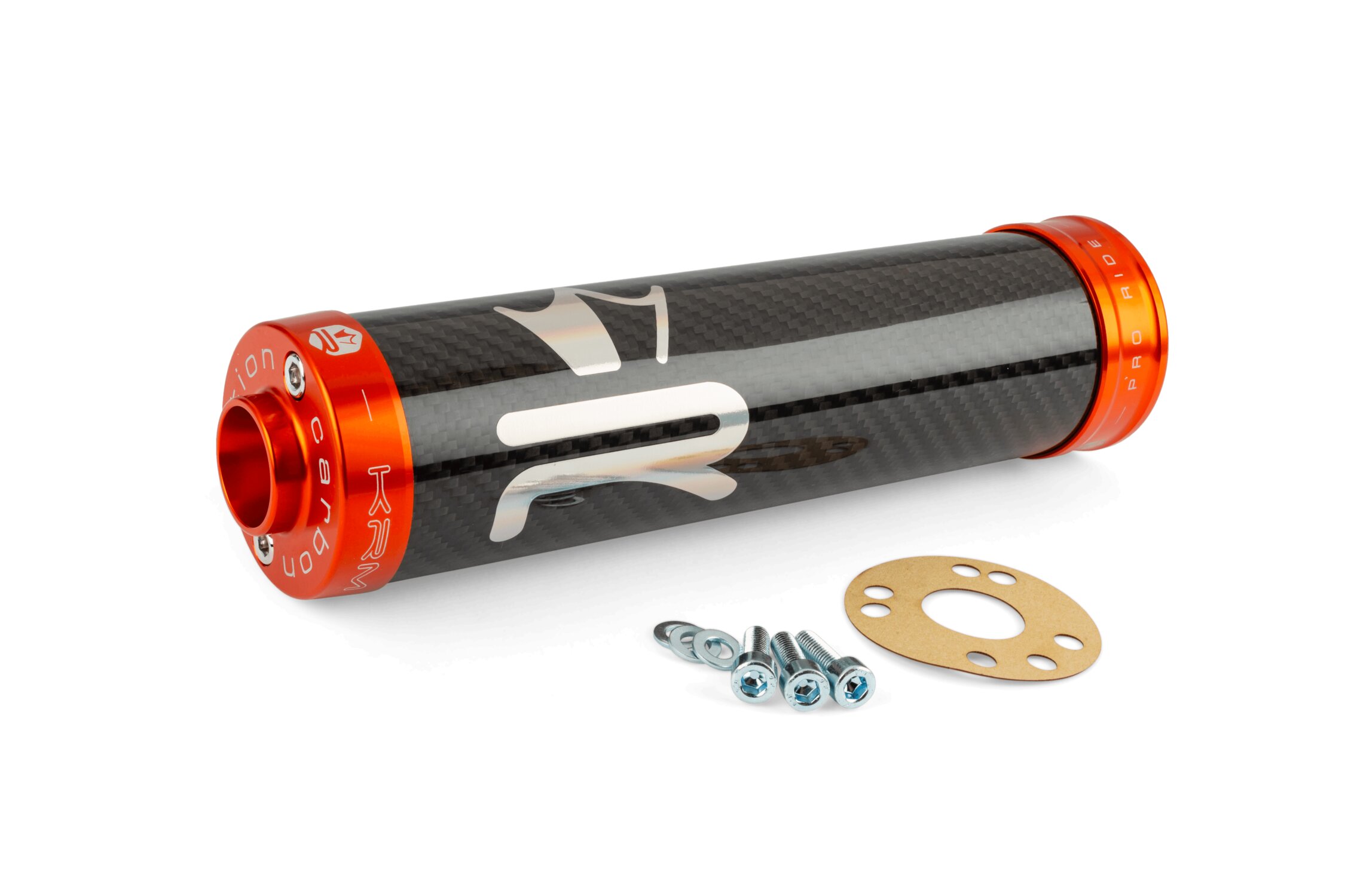 Image of Endschalldämpfer KRM Carbon Hologramm 70-90cc orange