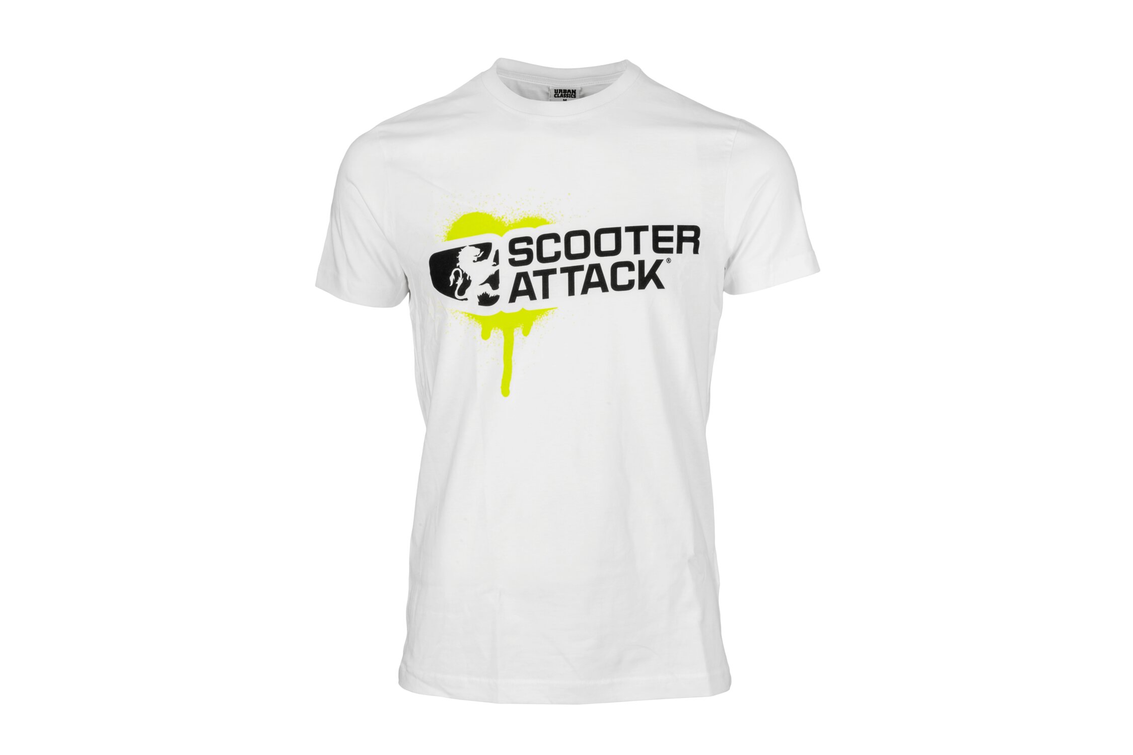 Image of T-Shirt Scooter-Attack weiss / grün L