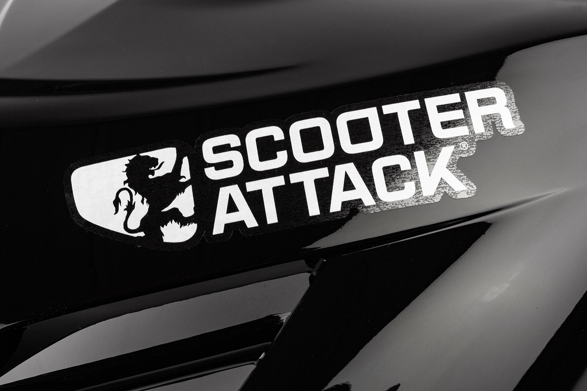 Image of Aufkleber / Sticker Scooter Attack weiß