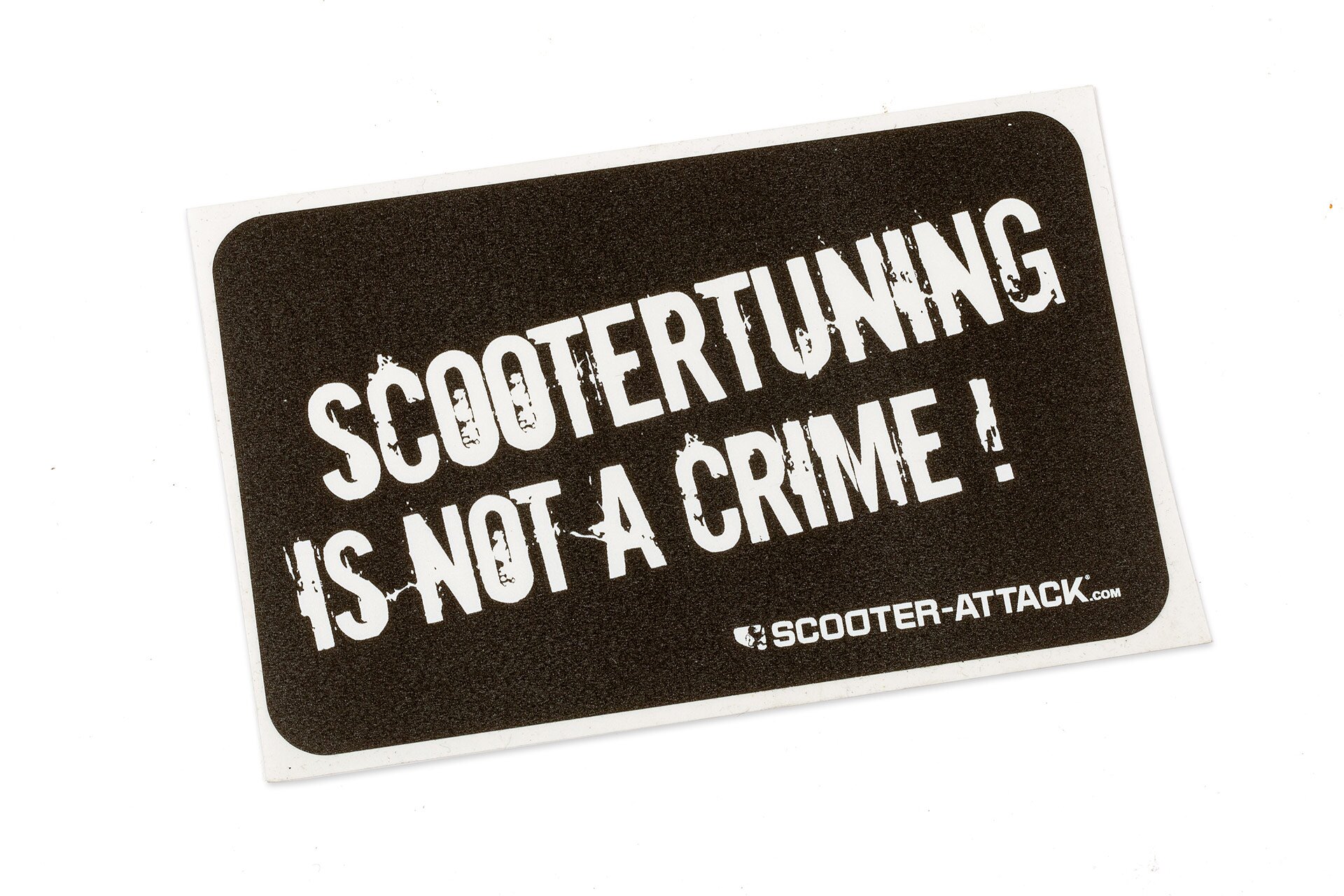 Aufkleber / Sticker Scootertuning is not a crime