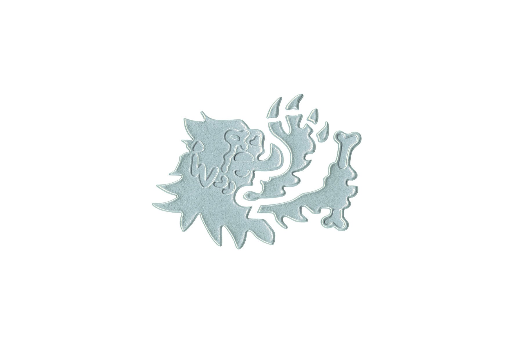Image of 3D Sticker Malossi Löwenkopf Silber 10cm