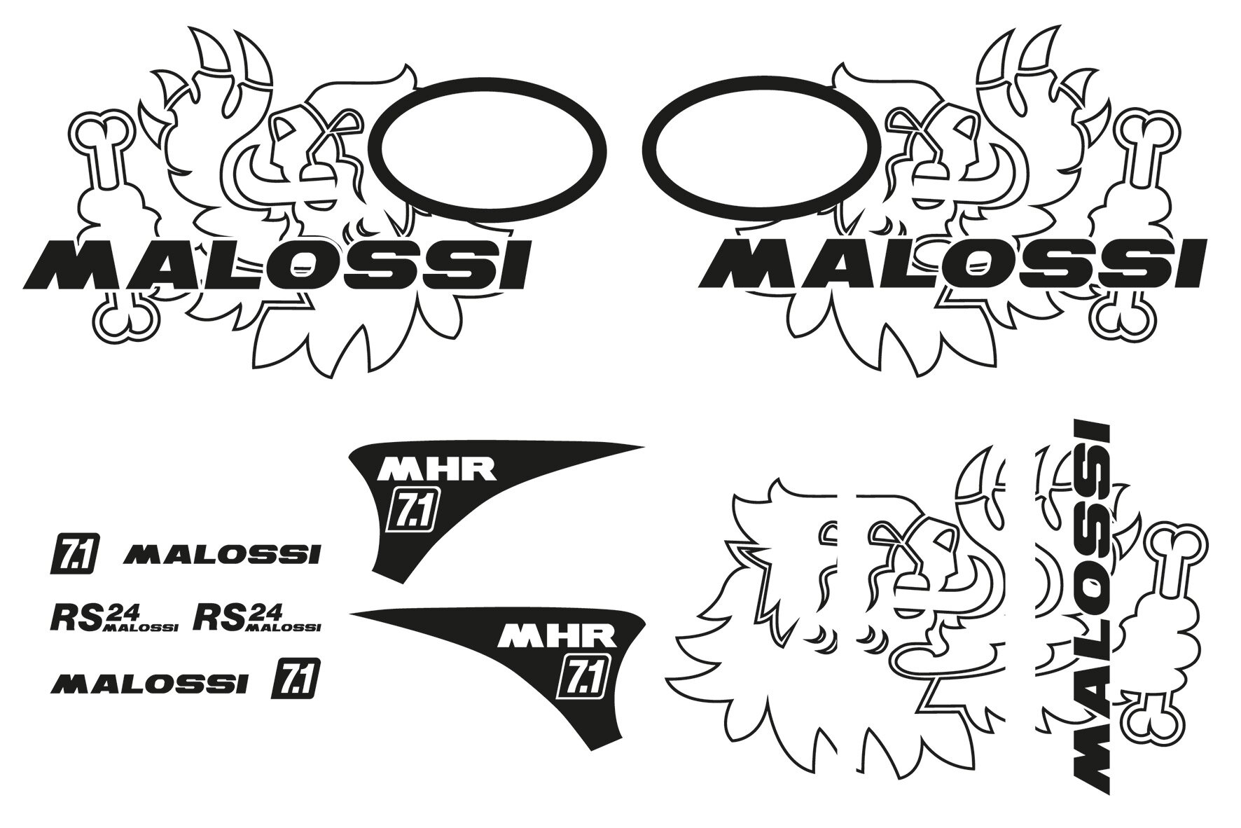 Image of Dekor Kit Malossi Trophy Vespa Primavera / Sprint