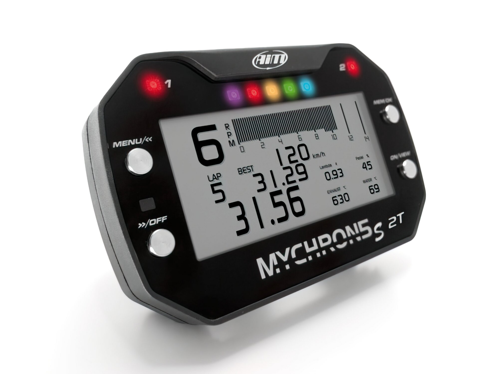 Image of GPS Laptimer / Datenlogger MyChron 5 S 2T m. 1 Wassertemperatursensor