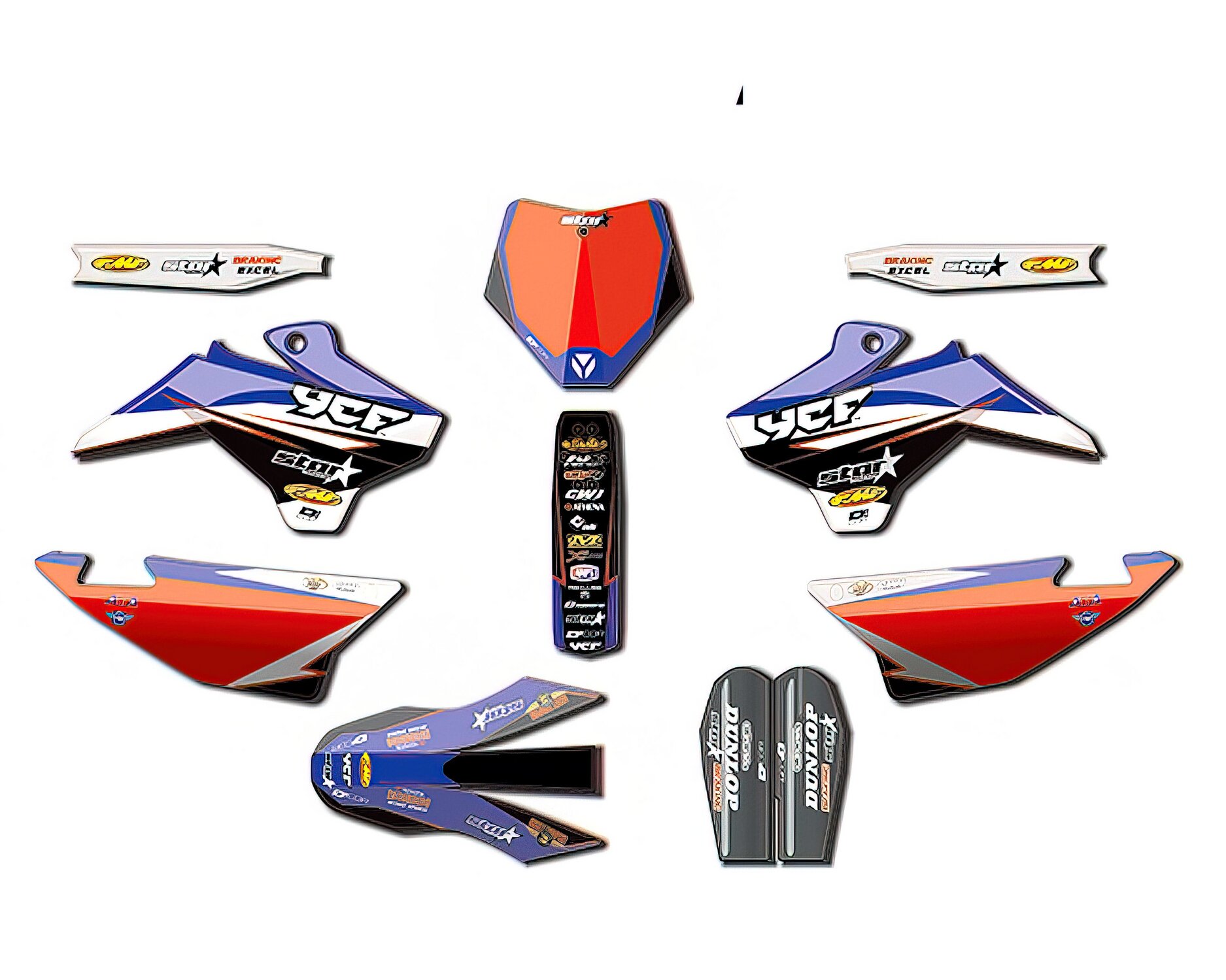 Image of Dekor Kit Star Racing camouflage D'cor Pit Bike / Dirt Bike